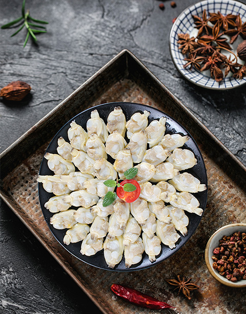 Frozen Clam Meat (Ruditapes philippinarum)