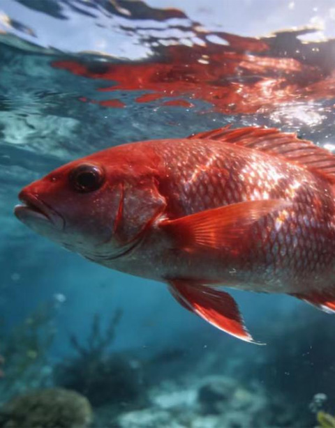 Crimson Snapper  Lutjanus sanguineus 